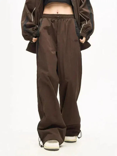 BLACK AND WHITE TRACK PANTS VINTAGE OVERSIZED BAGGY STYLE