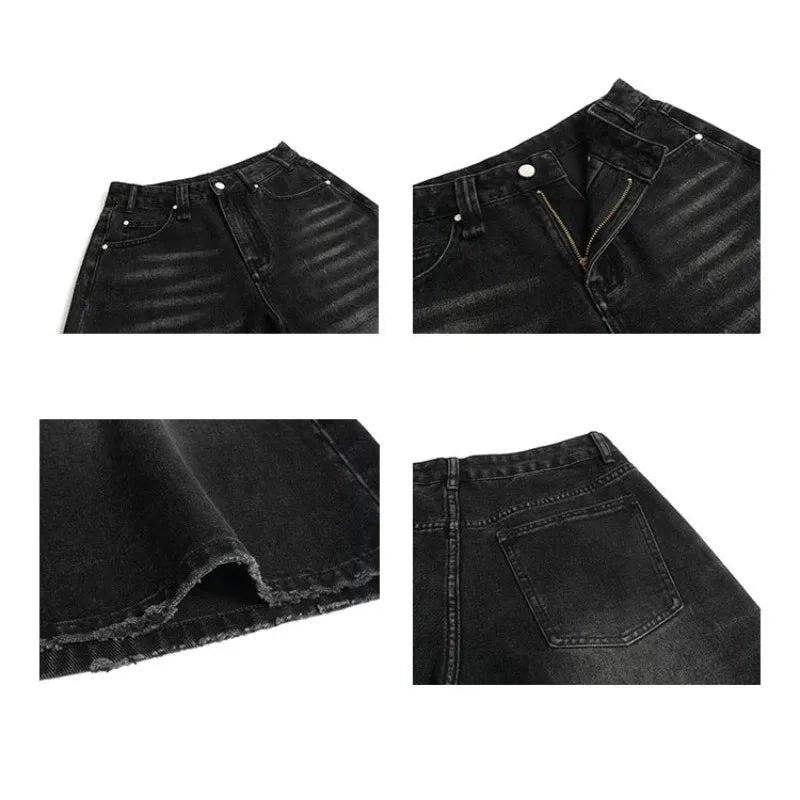 BLACK DENIM CULOTTES FOR SUMMER JEAN STYLE
