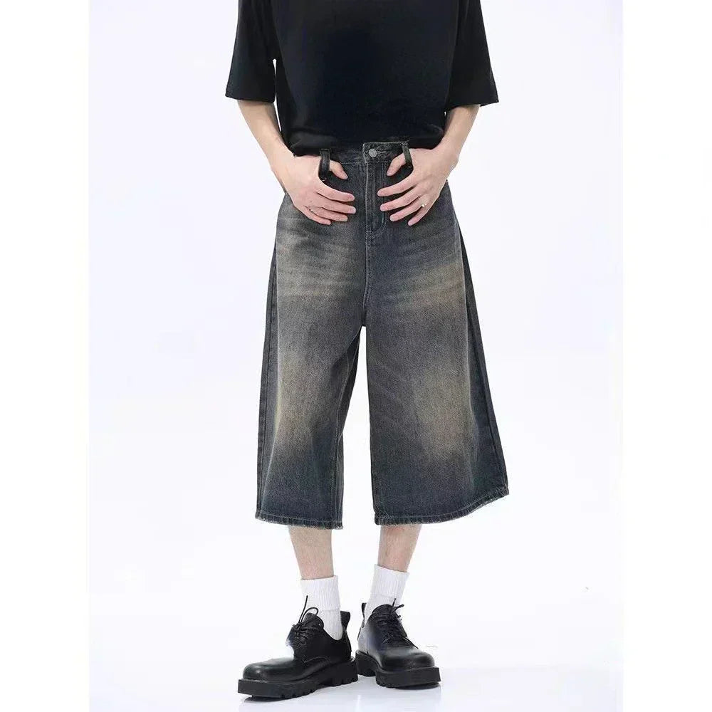 BLACK DENIM CULOTTES FOR SUMMER JEAN STYLE