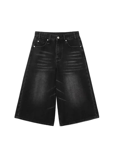 BLACK DENIM CULOTTES FOR SUMMER JEAN STYLE