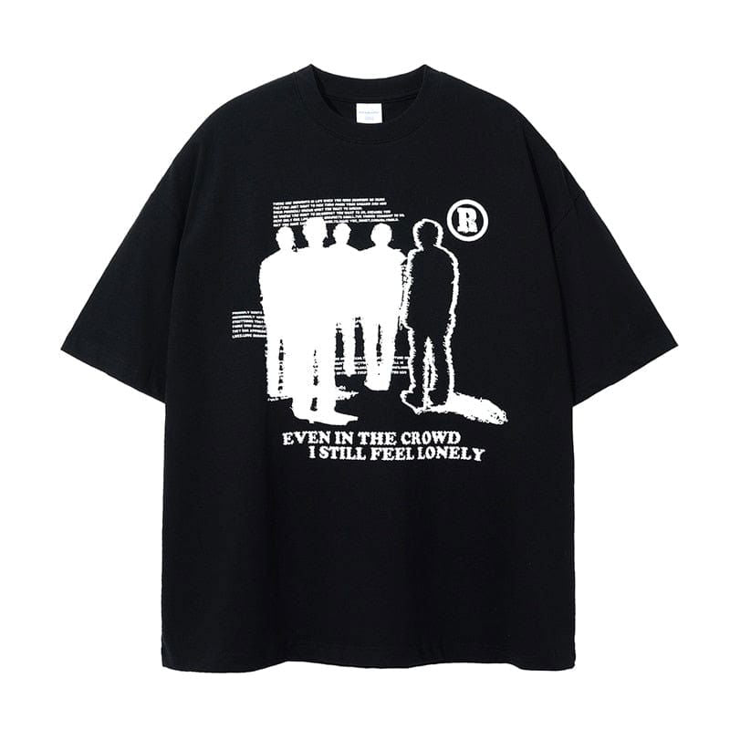 BLACK GRAPHIC T-SHIRT - STREETWEAR ESSENTIAL FOR THE T-SHIRT CROWD