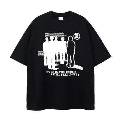 BLACK GRAPHIC T-SHIRT - STREETWEAR ESSENTIAL FOR THE T-SHIRT CROWD