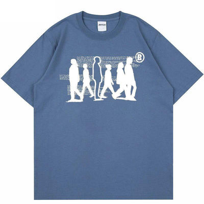 BLACK GRAPHIC UNISEX OVERSIZED TEE SHIRT