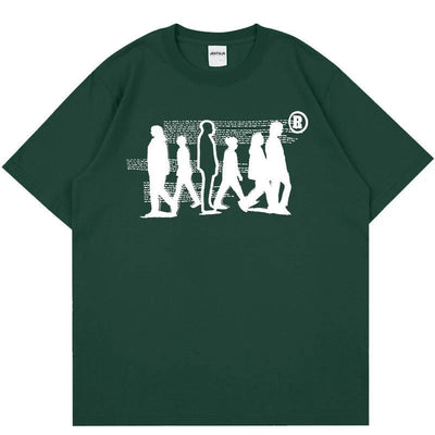 BLACK GRAPHIC UNISEX OVERSIZED TEE SHIRT