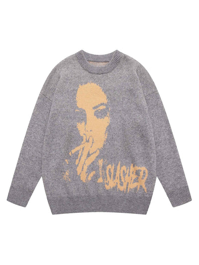 BLACK KNIT SWEATER VINTAGE