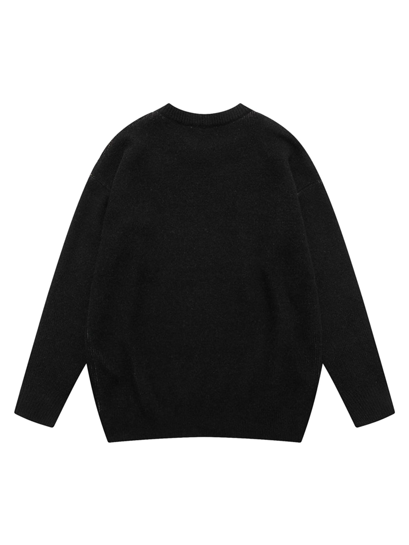 BLACK KNIT SWEATER VINTAGE