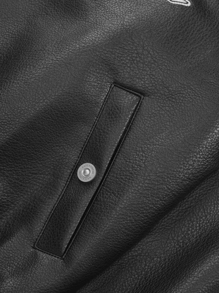 BLACK SATIN BOMBER JACKET VINTAGE BLACKAIR RACING