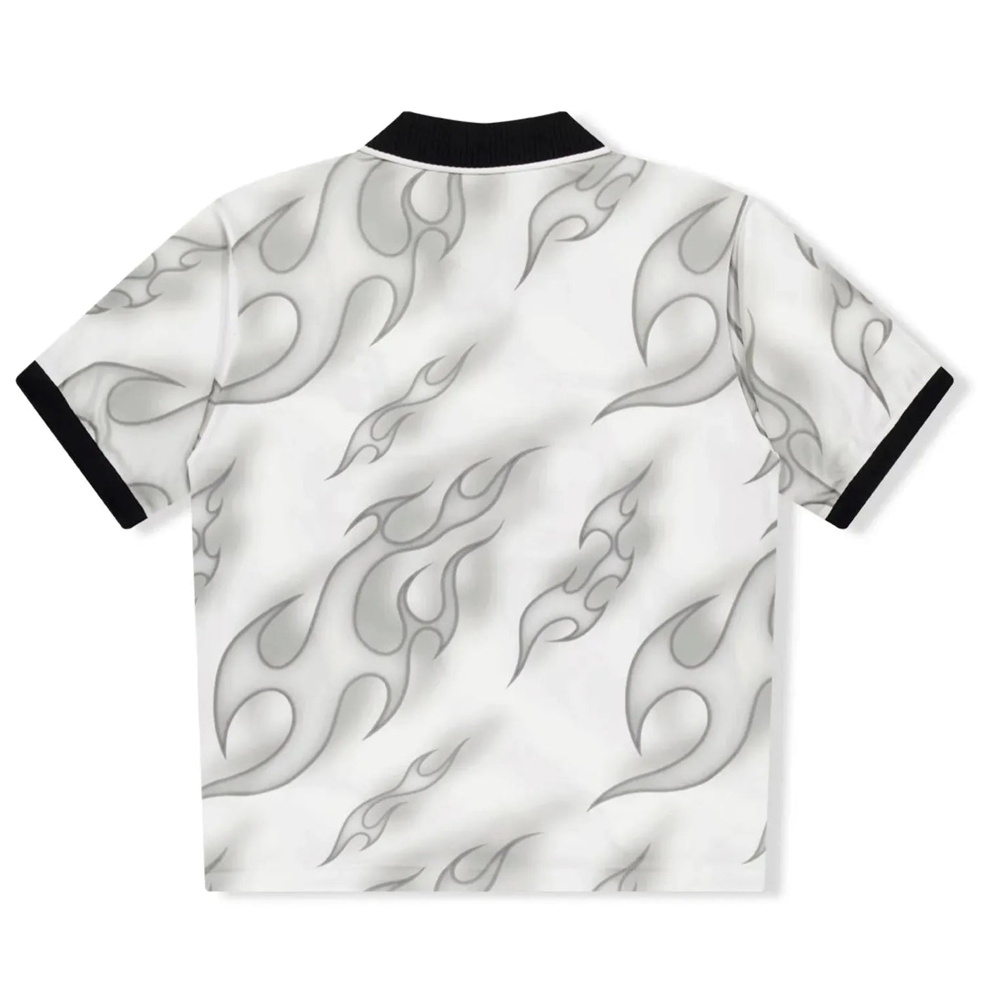 BLUE AND BLACK FLAME-PATTERNED SOCCER JERSEY SPORT ADDICT