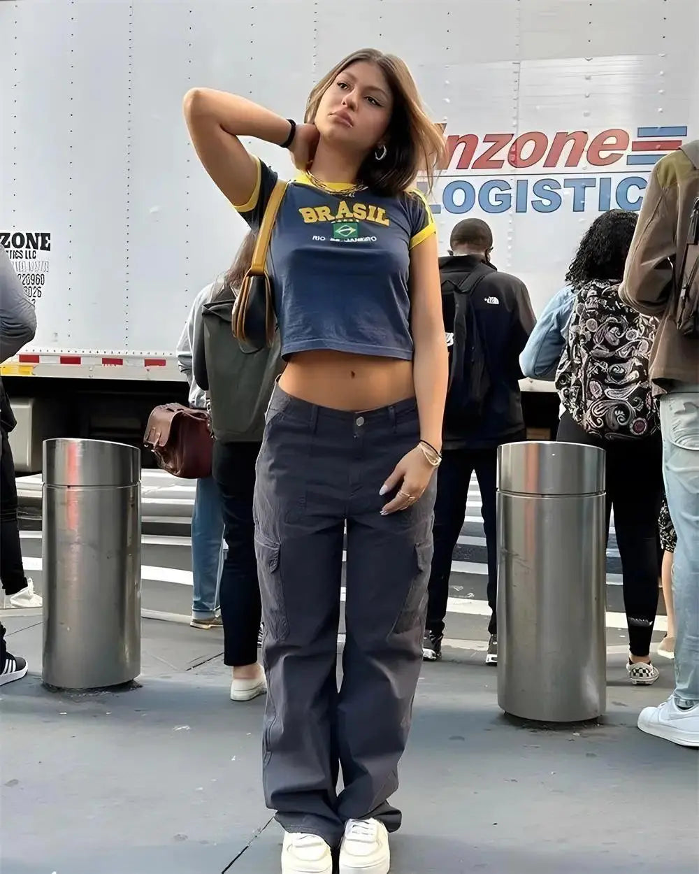 BRAZIL T-SHIRT FOR WOMEN - CLASSIC FIT SUMMER TEE
