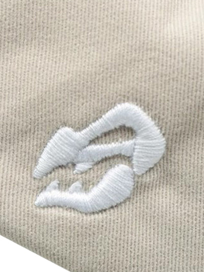 BROWN AND WHITE BASEBALL CAP DURABLE COTTON GARMENT