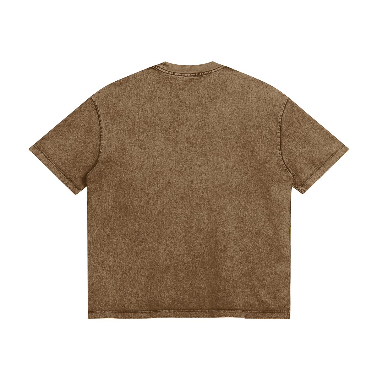 BROWN TEE SHIRT WITH GLORY TEXT - SHIRT BROWN
