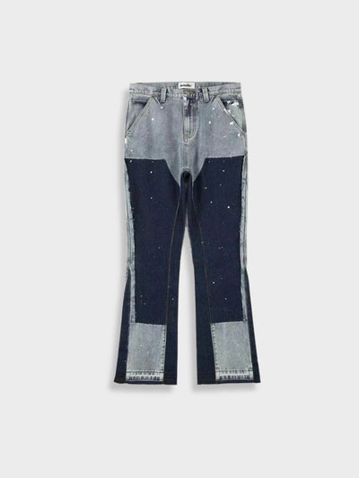 DISTRESSED PATCHWORK DENIM PANTS FOR MEN - DENIM JEANS PATCHED STYLE
