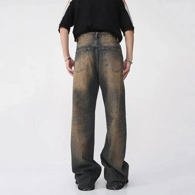 DISTRESSED WIDE-LEG JEANS DENIM QUASAR FOR EVERYDAY WEAR