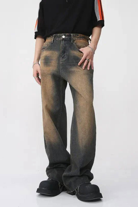 LifeOfStreetwear | Men’s Distressed Baggy Wide Leg Jeans