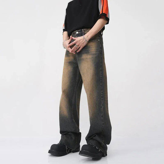 LifeOfStreetwear | Men’s Distressed Baggy Wide Leg Jeans