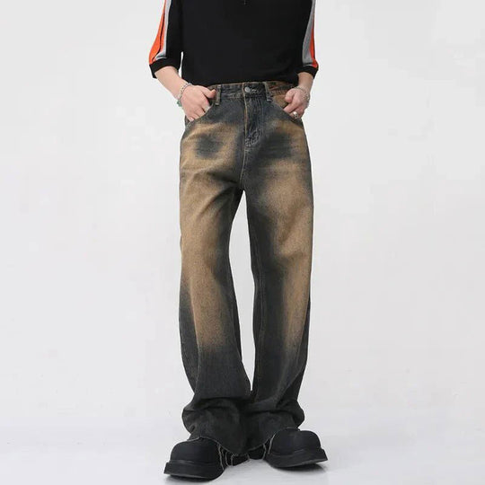 LifeOfStreetwear | Men’s Distressed Baggy Wide Leg Jeans