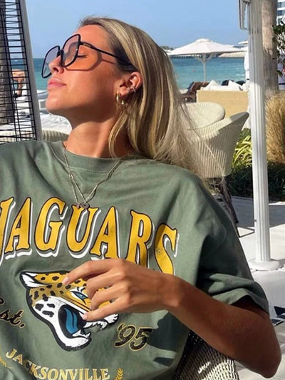 GREEN JACKSONVILLE JAGUARS VINTAGE TEE SHIRT