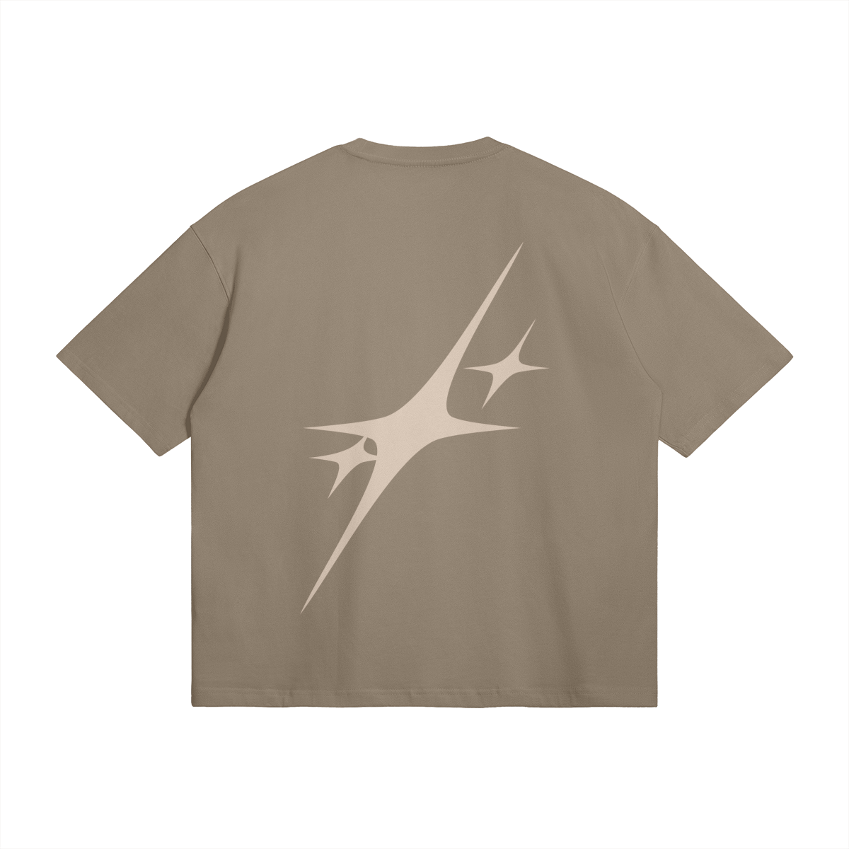 KHAKI TEE SHIRT WITH GLORY TEXT - UNISEX TEE