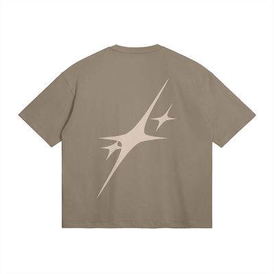 KHAKI TEE SHIRT WITH GLORY TEXT - UNISEX TEE