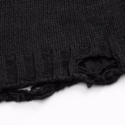 KNITTED SWEATER WITH SKULL AND CROSSBONES PATTERN KNITTED