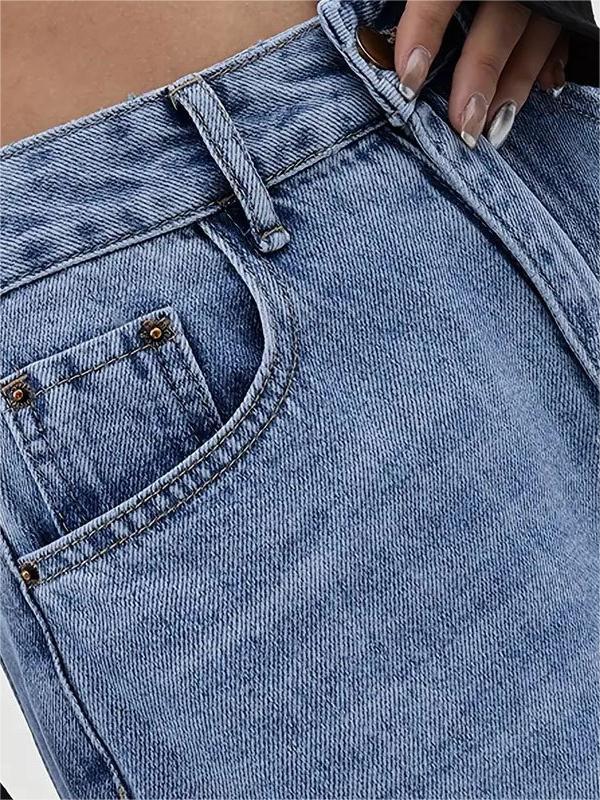 LIGHT BLUE WIDE-LEG JEANS 90S BOYFRIEND JEANS