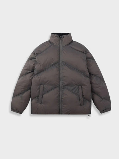 LIGHT GRAY PUFFER JACKET GONTHWID WINTER PARKA