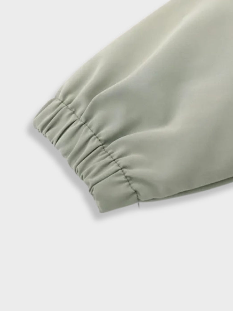 LIGHT GREEN AND CREAM JACKET WITH PINK ACCENTS Y2K STYLE