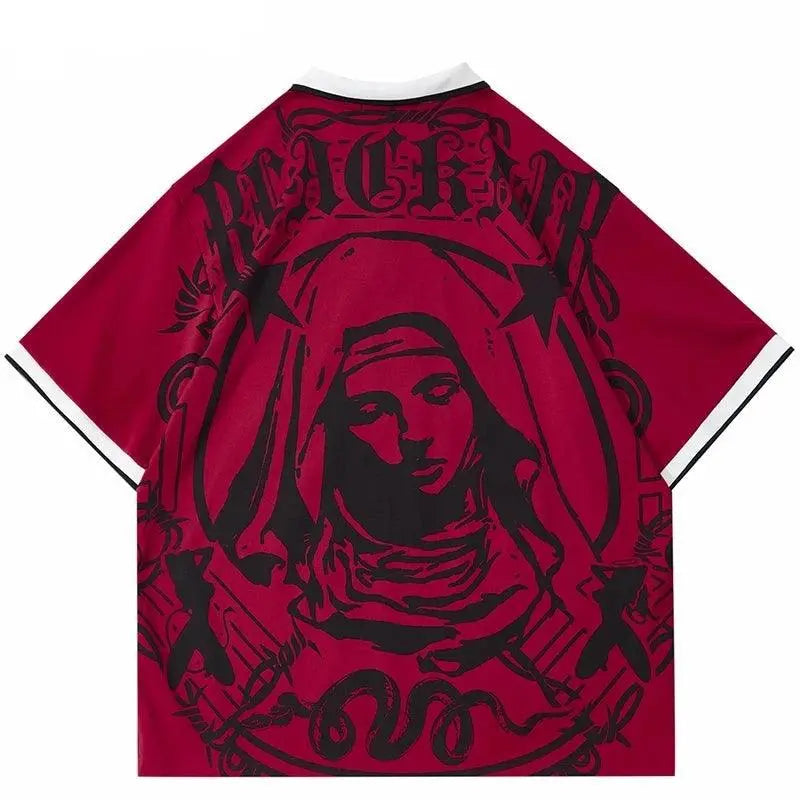 MAROON GRAPHIC PRINT POLO SHIRT | STREETWEAR T-SHIRTS COLLECTION