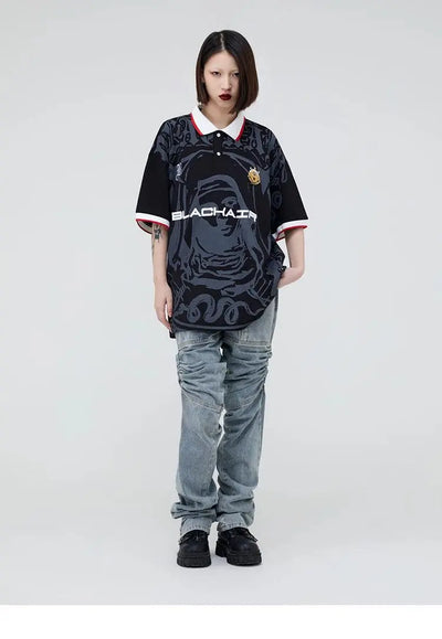 MAROON GRAPHIC PRINT POLO SHIRT | STREETWEAR T-SHIRTS COLLECTION