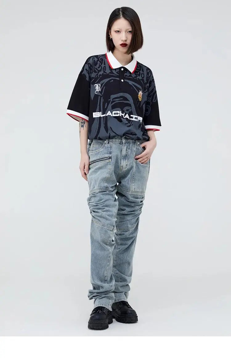 MAROON GRAPHIC PRINT POLO SHIRT | STREETWEAR T-SHIRTS COLLECTION