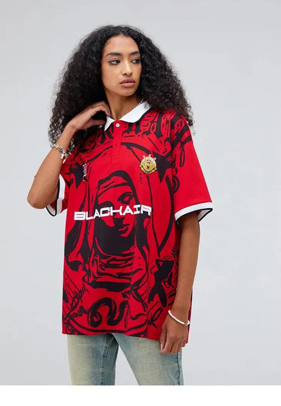MAROON GRAPHIC PRINT POLO SHIRT | STREETWEAR T-SHIRTS COLLECTION