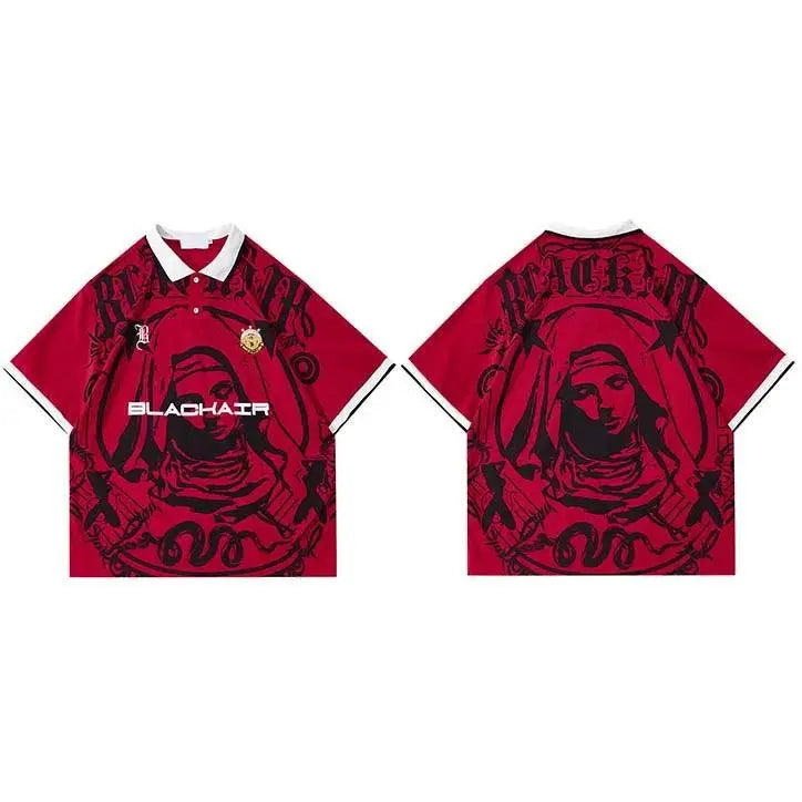 MAROON GRAPHIC PRINT POLO SHIRT | STREETWEAR T-SHIRTS COLLECTION