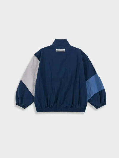 NAVY RED WHITE TRACK JACKET UNISEX OVERSIZED VINTAGE
