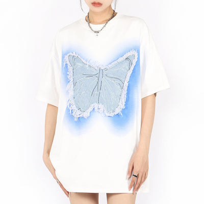Neon Butterfly Oversized T-Shirt