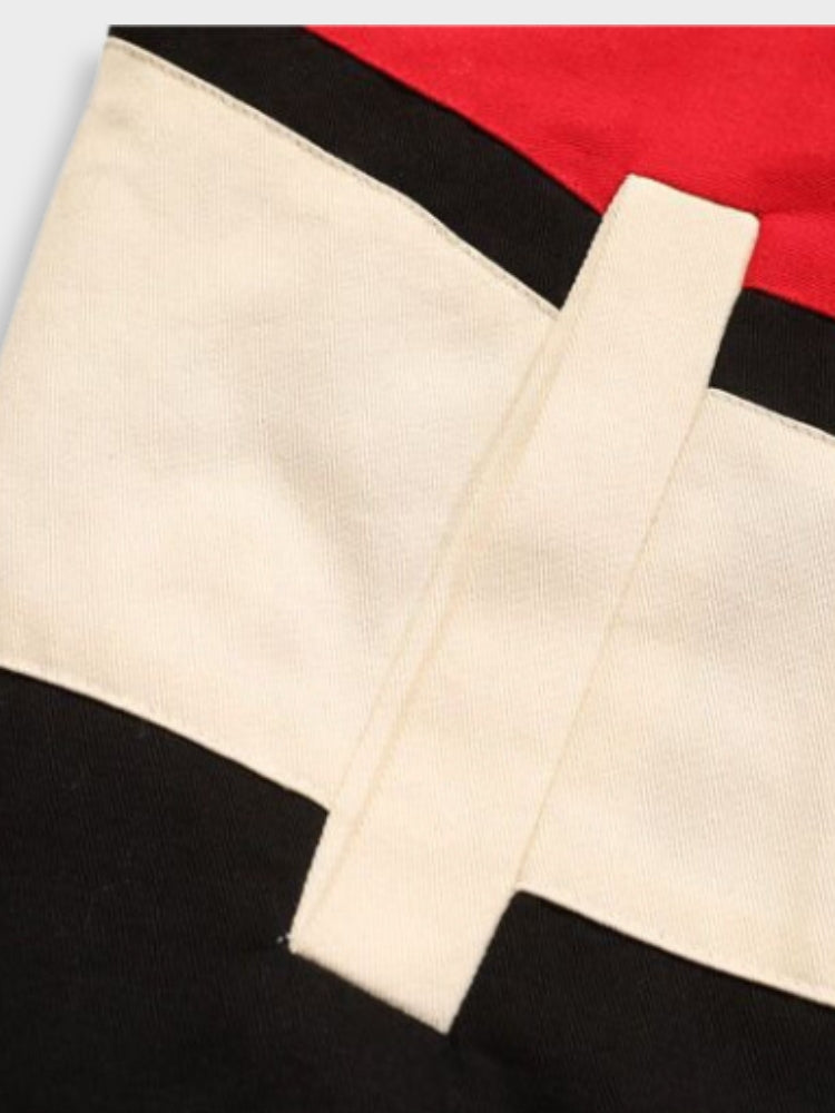 RACING-STYLE JACKET WITH BLUE AND WHITE PANELS - VINTAGE BLACKAID JACKET