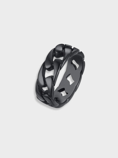 SILVER CHAIN-LINK RING ALICANTE ELEGANCE VINTAGE RING