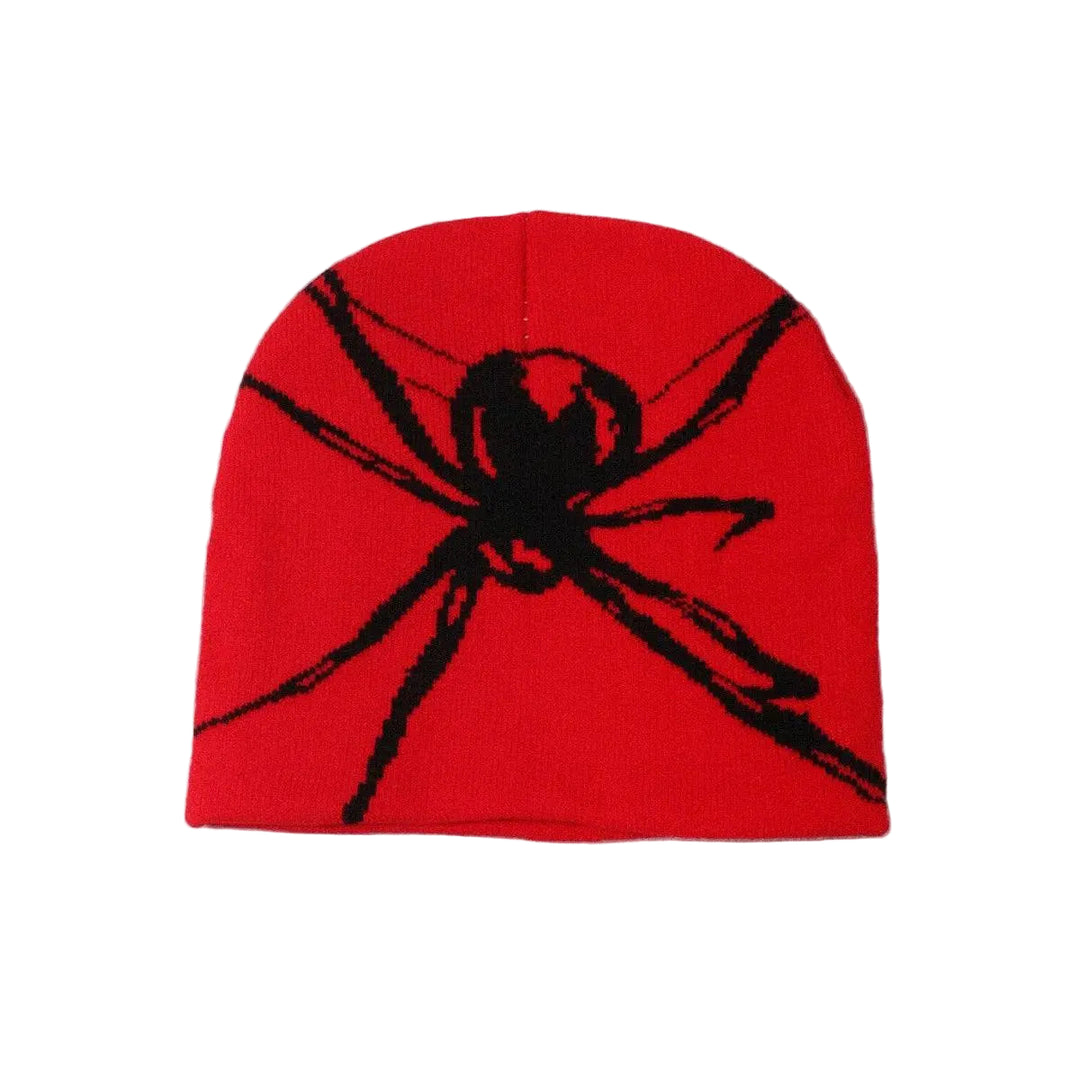 LifeOfStreetwear | Black Y2K Spider Web Beanie