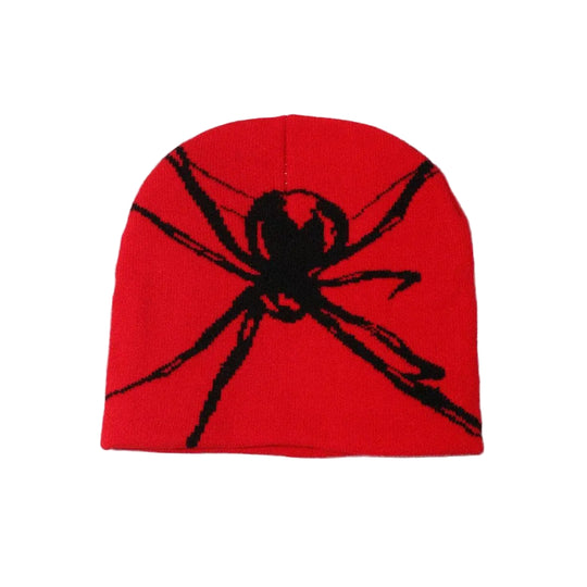 LifeOfStreetwear | Black Y2K Spider Web Beanie