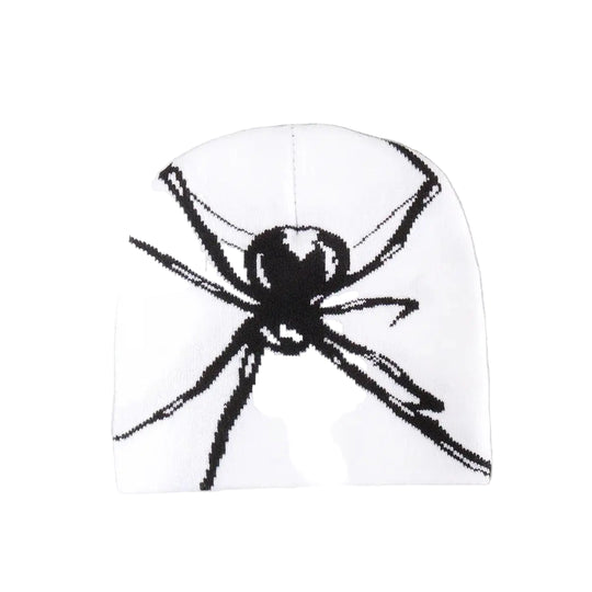 LifeOfStreetwear | Black Y2K Spider Web Beanie