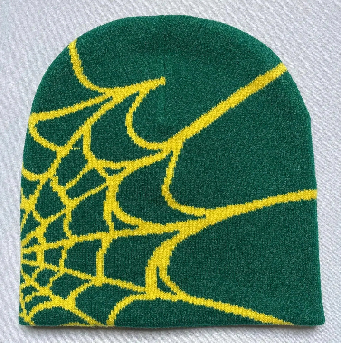 SPIDER WEB BEANIE WITH WHITE DESIGN