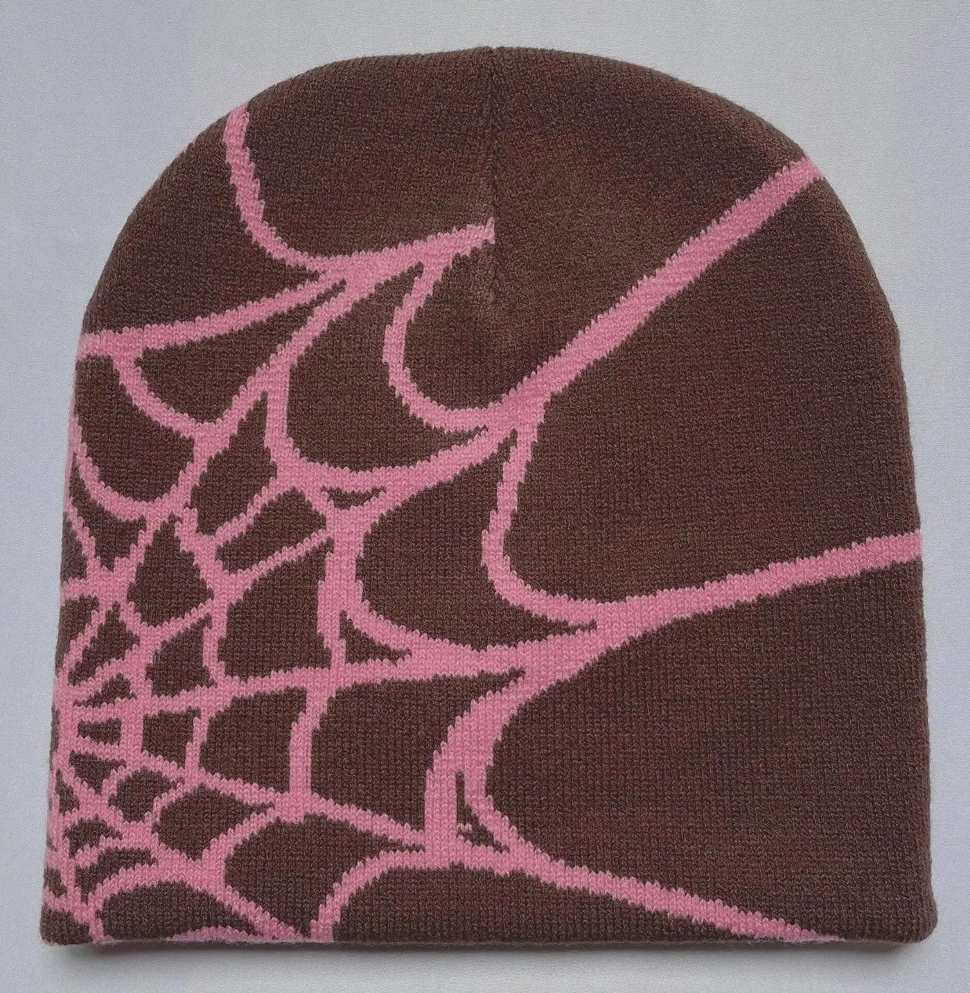 SPIDER WEB BEANIE WITH WHITE DESIGN