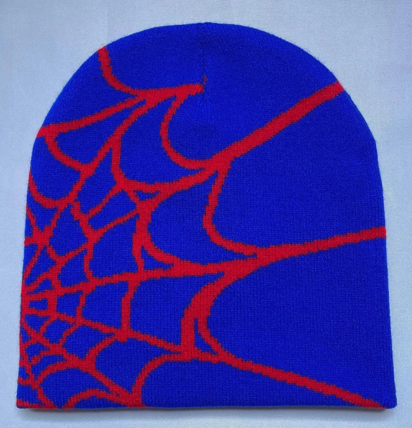 SPIDER WEB BEANIE WITH WHITE DESIGN