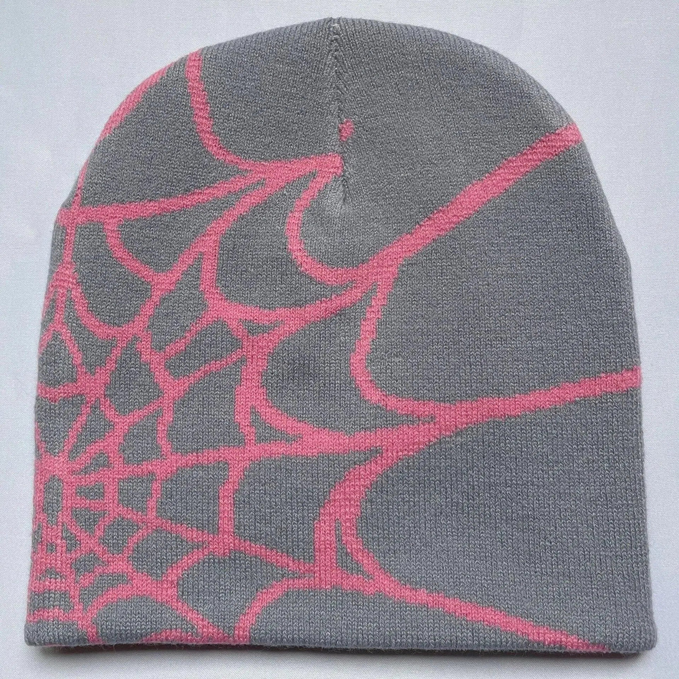 SPIDER WEB BEANIE WITH WHITE DESIGN