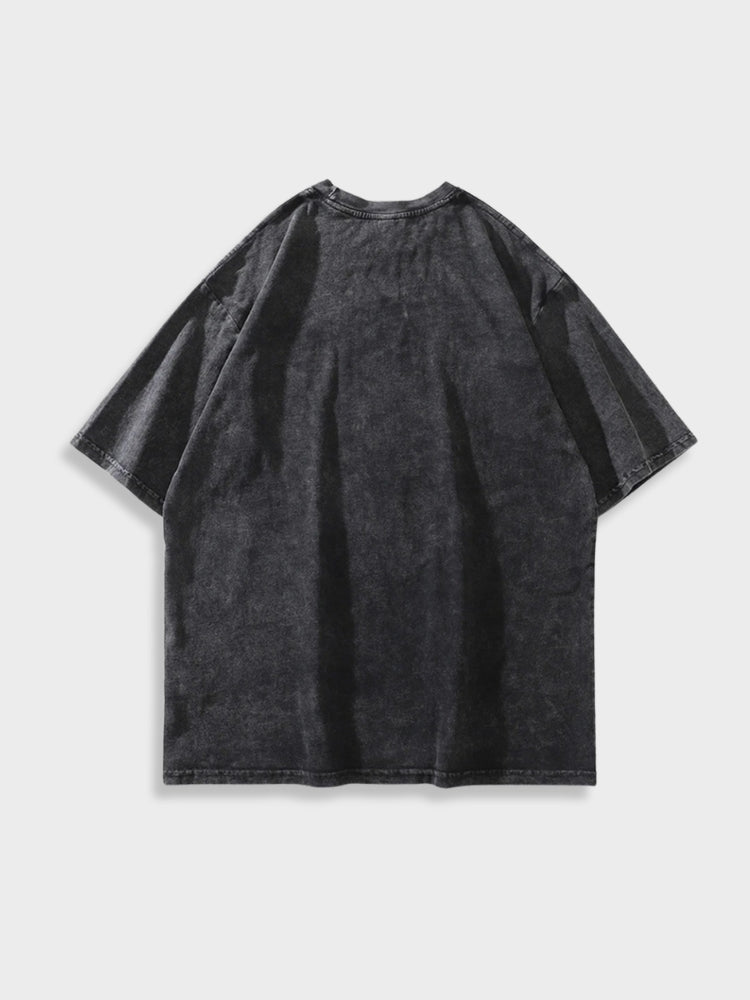 TEE SHIRT TEDDY BEAR GRAPHIC BLACK SHIRT ANTI