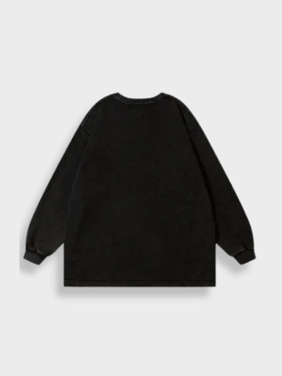 UNISEX LONGSLEEVE SHIRT WITH FACE GRAPHIC - UNISEX LONGSLEEVES SPIN