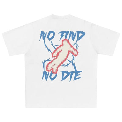WHITE DIE T-SHIRT FOR TRUE CRIME FANS WITH PINK FIGURE DESIGN