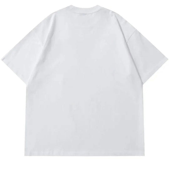 LifeOfStreetwear | Men’s White Graphic Face Oversized T-Shirt