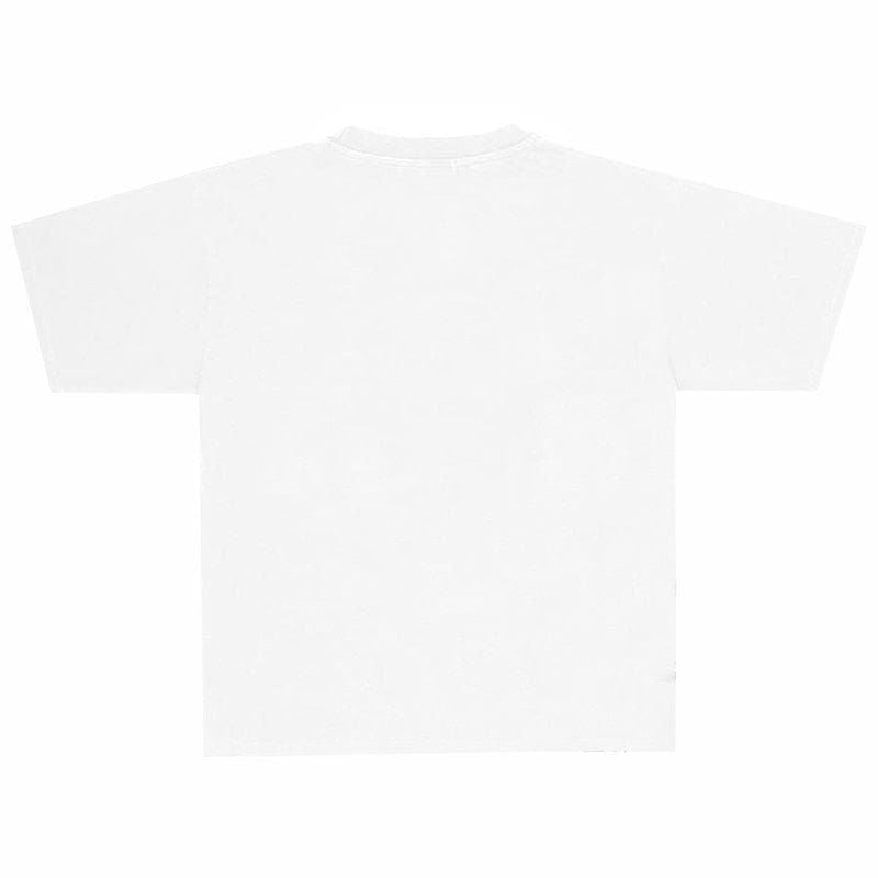 WHITE GRAPHIC BAD AGENT T-SHIRT