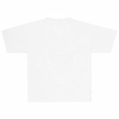 WHITE GRAPHIC BAD AGENT T-SHIRT