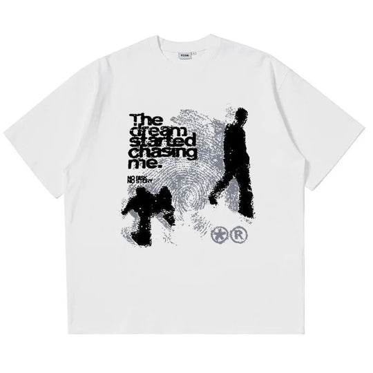 LifeOfStreetwear | Men’s White Graphic Oversized T-Shirt